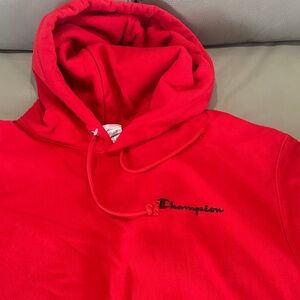 Champion Men's Bright Red Hoodie